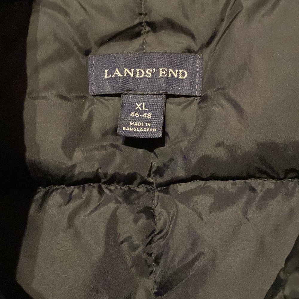 Lands End Nice Man Vest With Knobs Button Front On - image 2